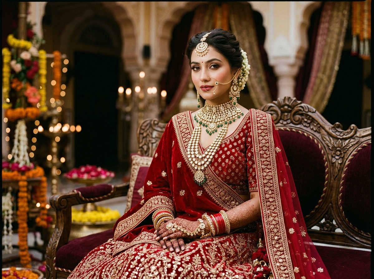Bridal makeup — Classic Red Bridal by MUA Zeenat